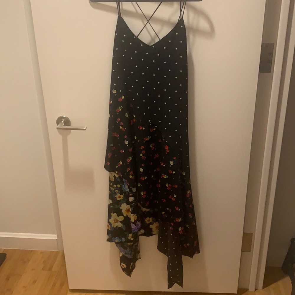 Floral and Polka Dot Summer Dress